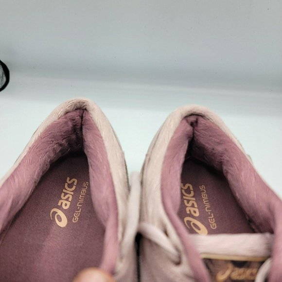 Asics Womens Gel Nimbus 22 1012A587 Rose Gold Lace - Picture 9 of 11